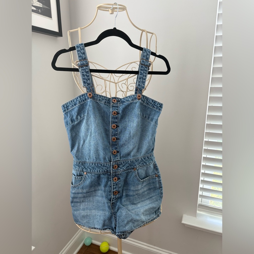 American Rag Blue Denim Romper